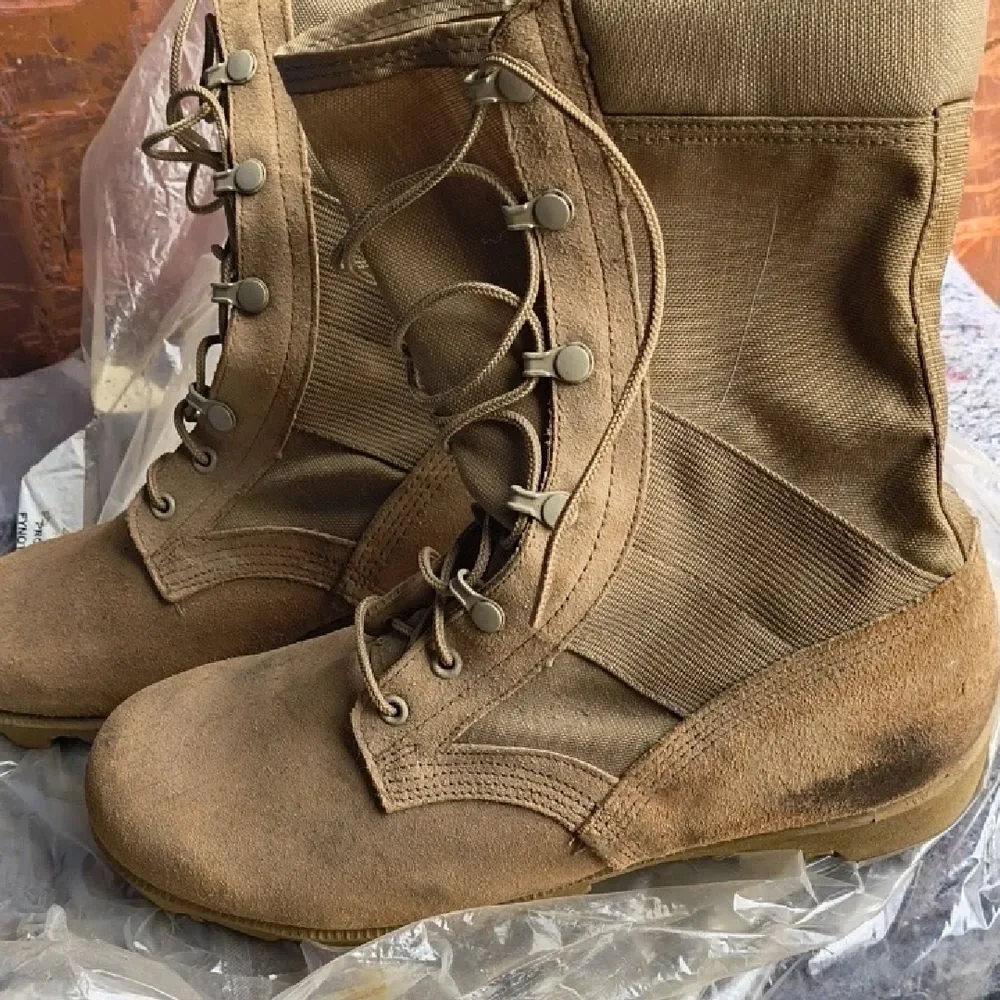 Men's Tan Combat Boots